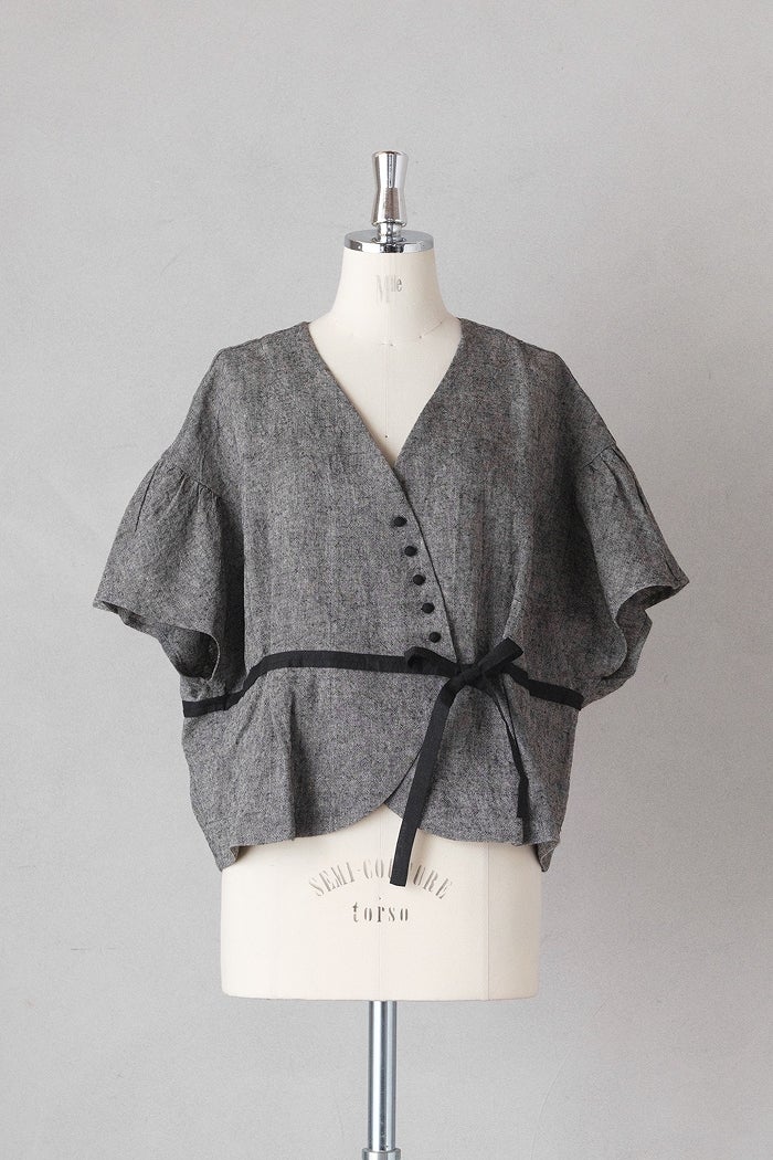 MAGALI マガリ トリプルウォッシュリネン・カシュクールジレ(26AW