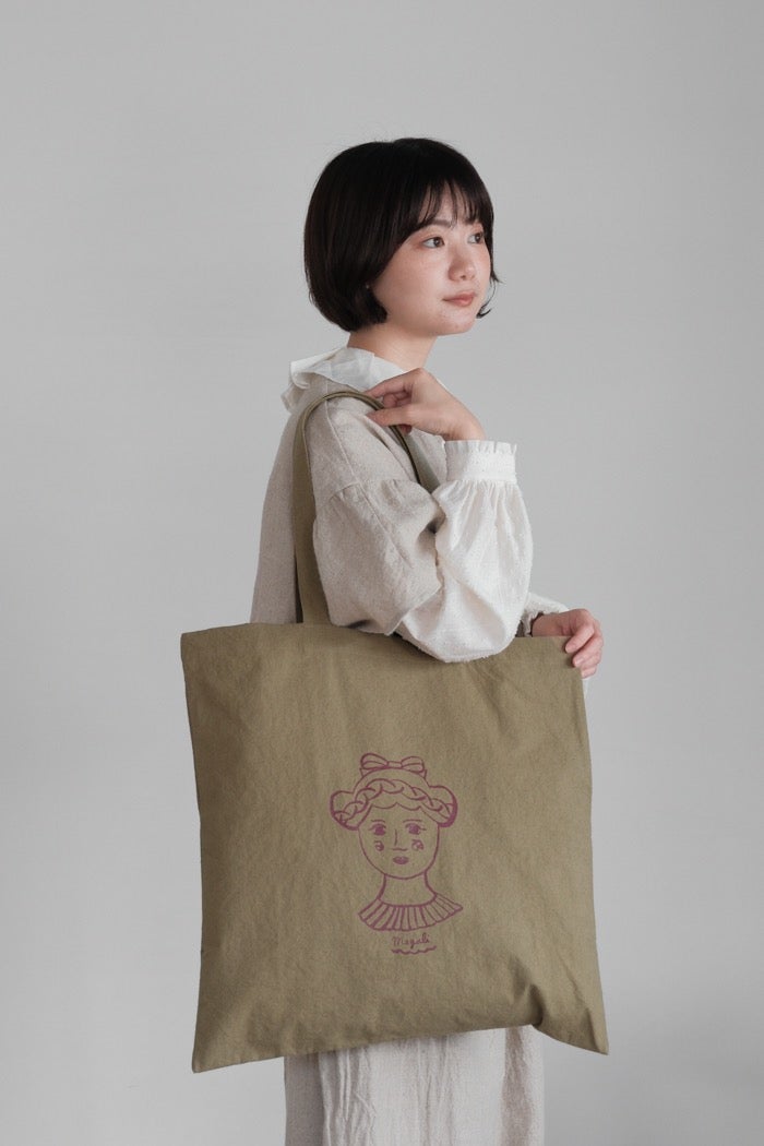 MAGALI マガリ キャンバスコットンリネン・トートバッグ/GIRL (26AW