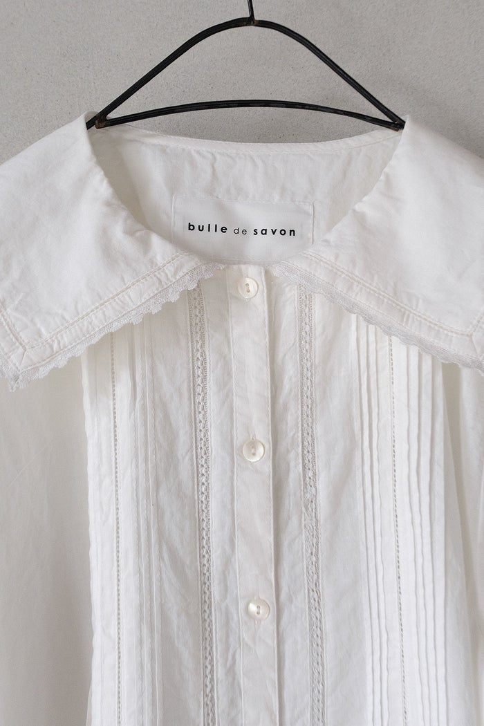 bulle de savon ビュルデサボン antique lace セーラーブラウス(26SS