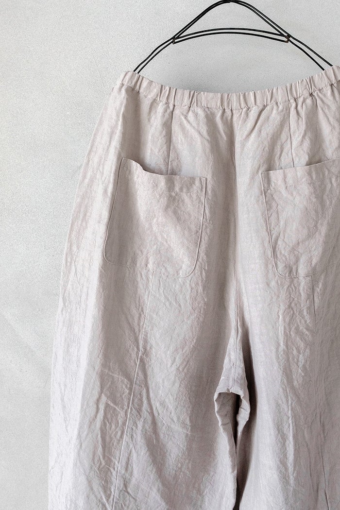 Gauze# ガーゼ 40/リネンチャーリーパンツ(26AW/Pre) | T.T. GARRET