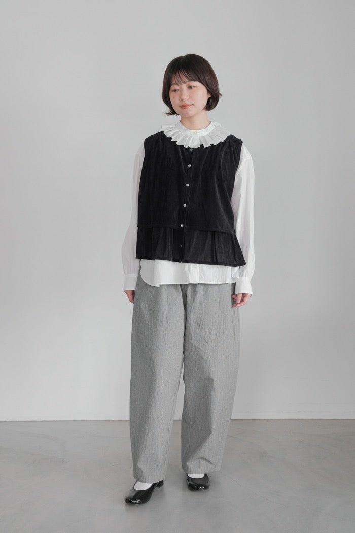Porter des boutons ポルテデブトン タックカラーシャツ(26AW) | T.T.