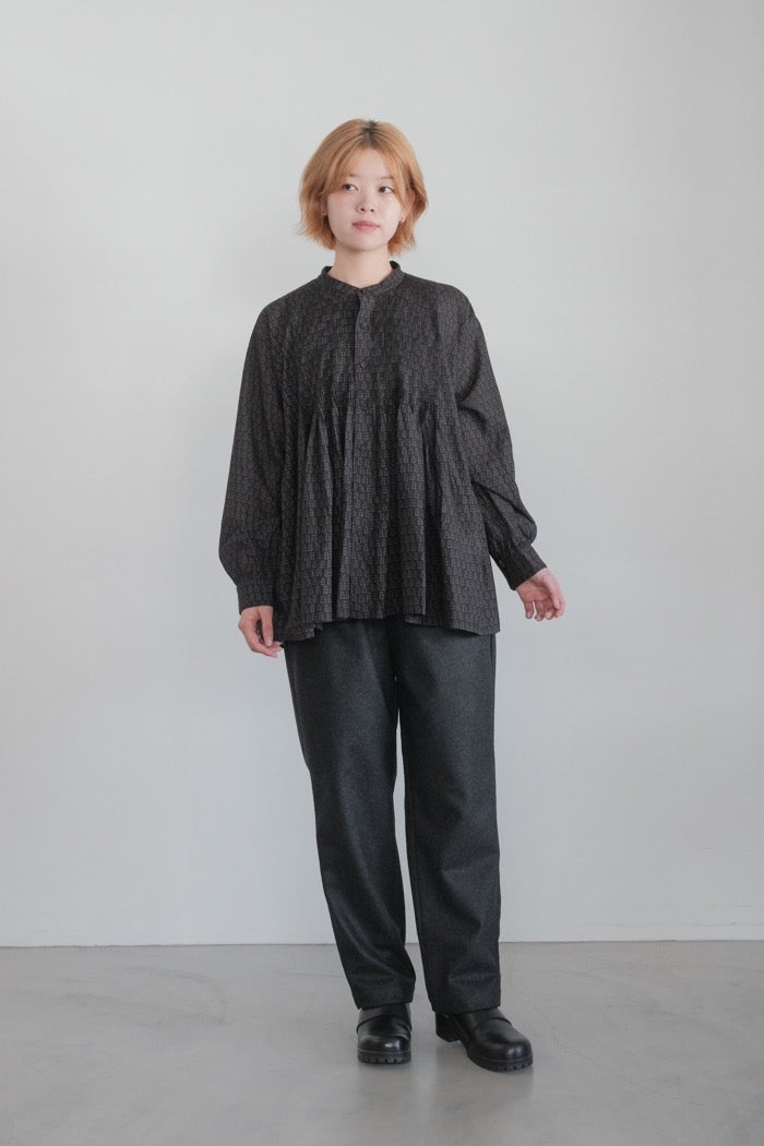maison de soil メゾン ド ソイル WOOL FLANNEL EASY TAPERED PANTS