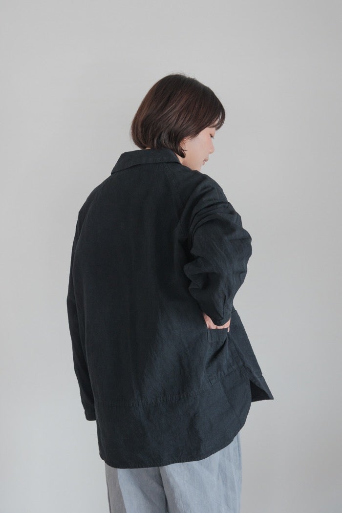 Vlas Blomme ヴラスブラム C/L Twill(ムラ染め）ジャケット(26AW