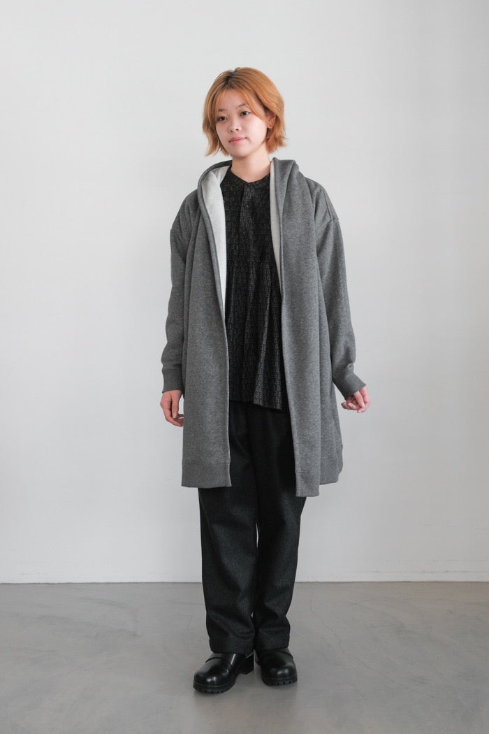 SOIL ソイルBRUSHED FRENCH TERRY HOODED CARDIGAN(26AW) | T.T. GARRET