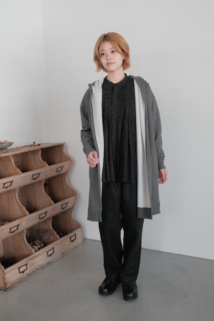 SOIL ソイルBRUSHED FRENCH TERRY HOODED CARDIGAN(26AW) | T.T. GARRET