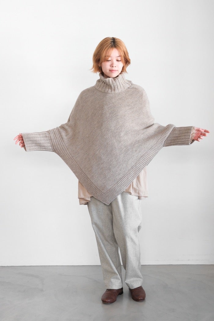 SOIL ソイル KNIT PONCHO(26AW) | T.T. GARRET