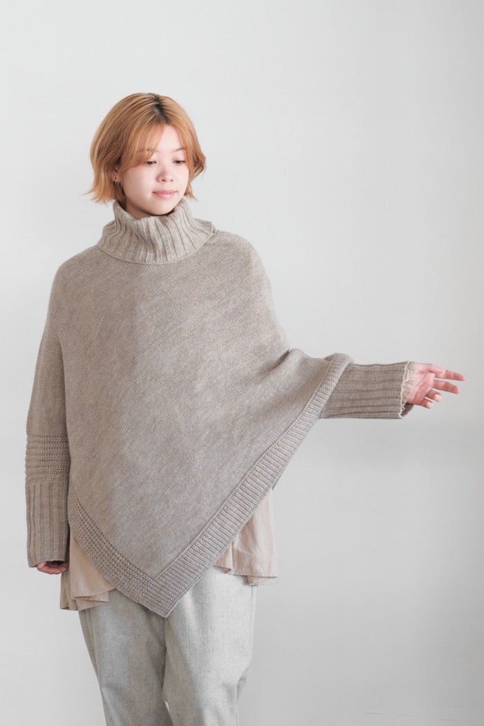 SOIL ソイル KNIT PONCHO(26AW) | T.T. GARRET