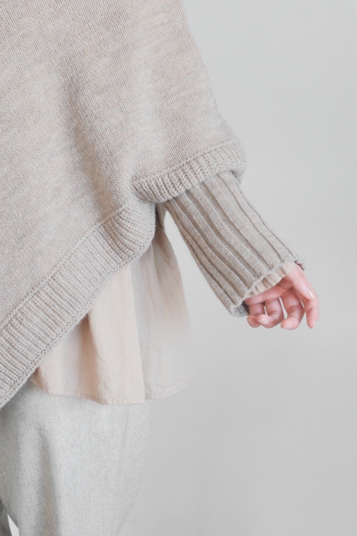 SOIL ソイル KNIT PONCHO(26AW) | T.T. GARRET